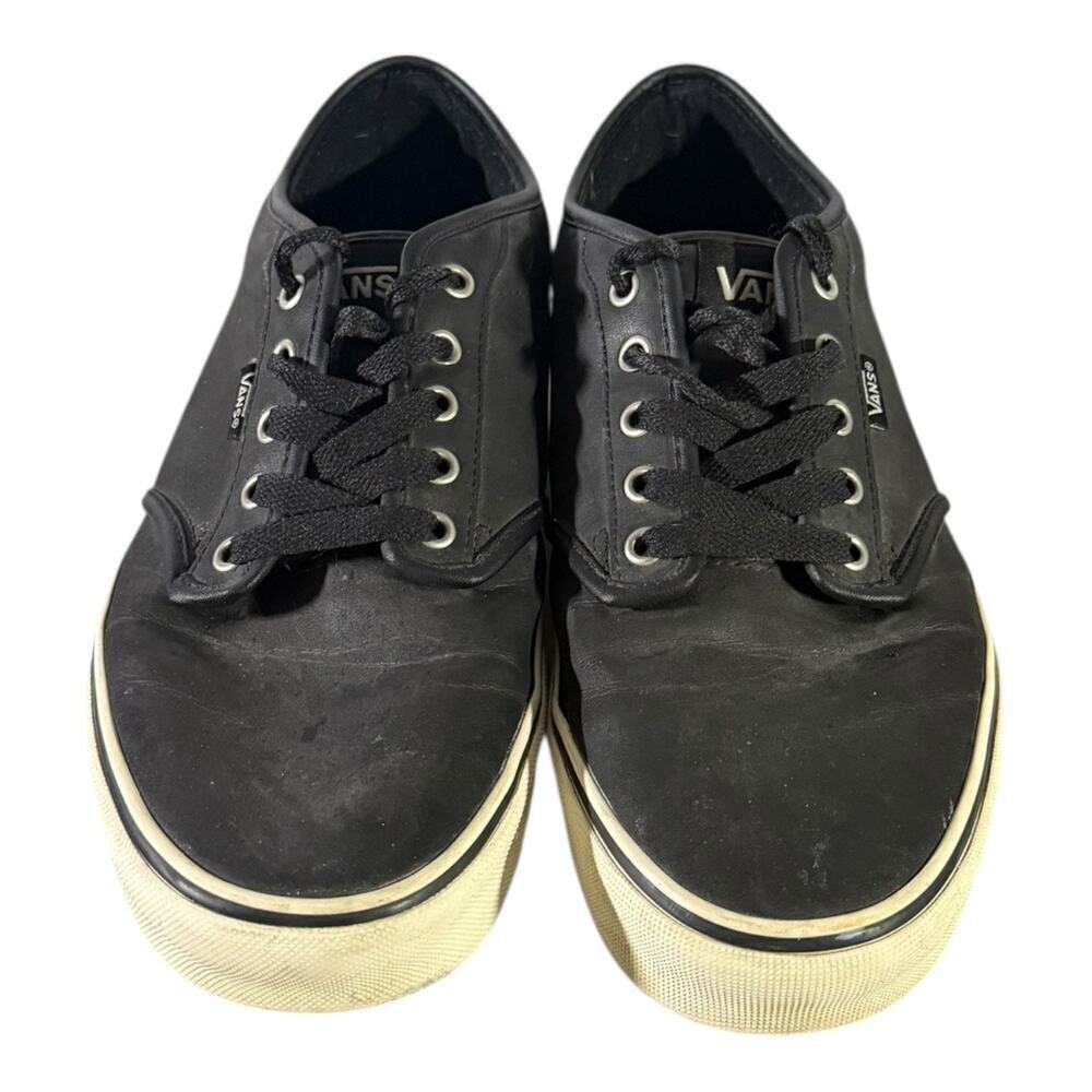 Vans Ultracush Black Leather Laceup Men's Size 12 VN500714 Skater - Picture 3 of 8